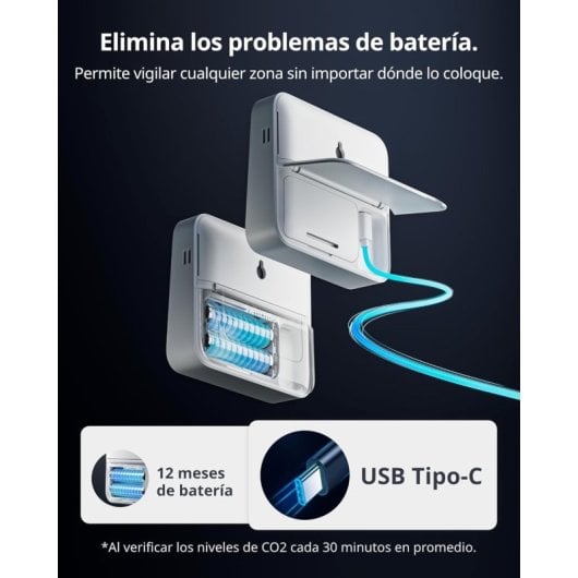Monitor de Qualidade do Ar SwitchBot Mediator Pro CO2 Display 6-em-1 Precisão Alta App Alarme