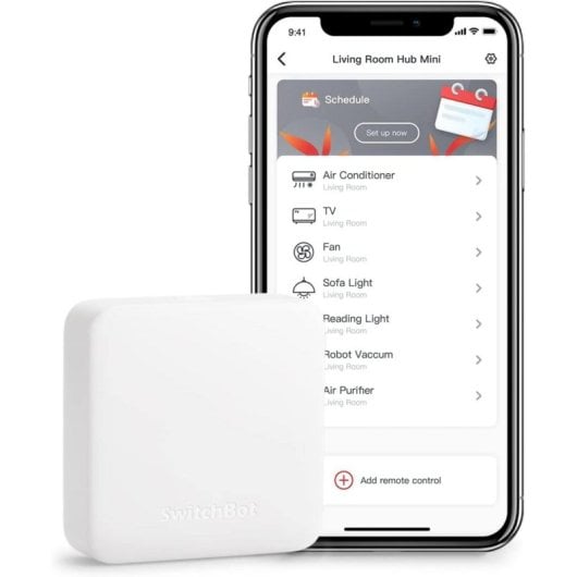 Hub SwitchBot Mini Control Remoto Universal IR Inalámbrico Wi-Fi Smart Home