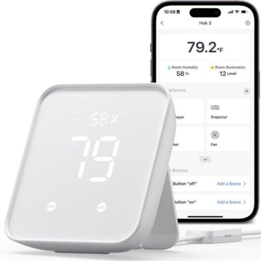 Central de Domótica SwitchBot HUB 2 Wifi/Matter com Controlo por Voz