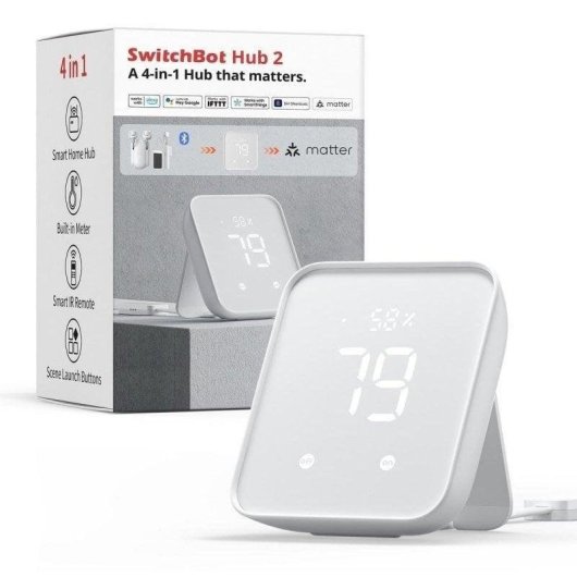 Central de Domótica SwitchBot HUB 2 Wifi/Matter com Controlo por Voz