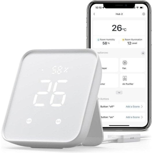 Central de Domótica SwitchBot HUB 2 Wifi/Matter com Controlo por Voz