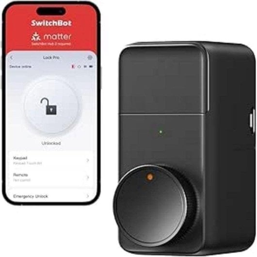 Serratura Intelligente SwitchBot Lock Pro Bluetooth Apertura con App e Chiave Compatibile con sistemi domotici
