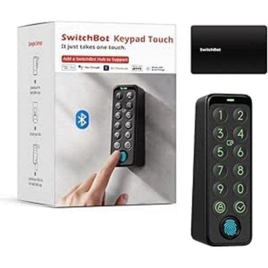 Serratura Intelligente SwitchBot Keypad Touch Wireless Impronta Digitale PIN NFC IP65