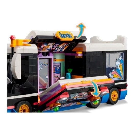 LEGO Friends Tour Bus Set 42619 4 Minifiguras Acessórios Área Criativa dos Bastidores