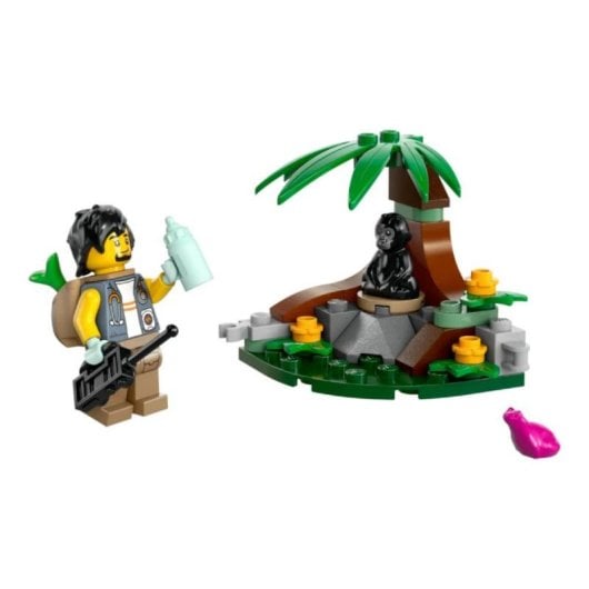 LEGO City 30665 Encuentro con el Gorila Bebé Set de Selva con Guardabosques y Veterinario