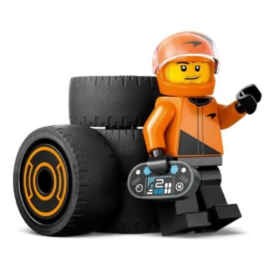 Set LEGO Piloto F1 City McLaren 60442 86 piezas Minifigura compacto ligero