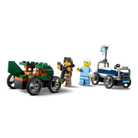Conjunto de construção de cama hospitalar LEGO City 60459 Aeronave vs Caixa de Sabão com 2 minifiguras