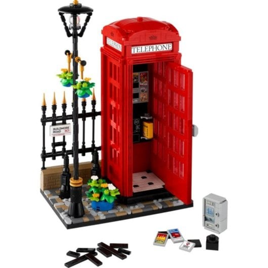 Set LEGO Ideas Red Phone Cabin Londres 21347 Cabina Telefónica Clásica Coleccionable