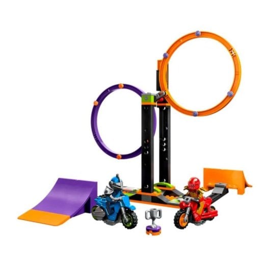LEGO City Spinning Stunt Challenge Set 60360, 2 Stuntbikes und 2 Minifiguren