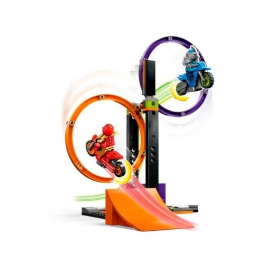 LEGO City Spinning Stunt Challenge Set 60360, 2 Stuntbikes und 2 Minifiguren