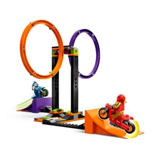 LEGO City Spinning Stunt Challenge Set 60360, 2 Stuntbikes und 2 Minifiguren