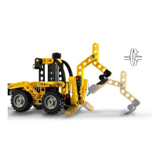 LEGO Technic 42197 Baggerlader, Konstruktionsspielzeug, mobile Schaufelstabilisatoren, 3D-App