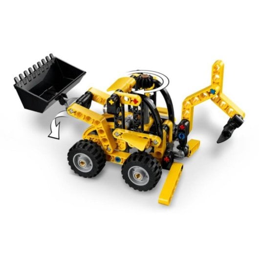 LEGO Technic 42197 Baggerlader, Konstruktionsspielzeug, mobile Schaufelstabilisatoren, 3D-App