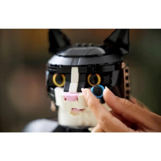 LEGO Schwarz-Weiß-Katzen-Symbole-Set 21349, anpassbare Erwachsenenkollektion