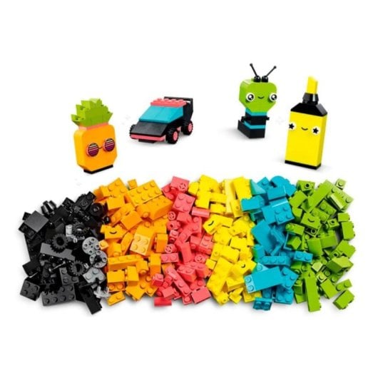 LEGO Classic 11027 Neon-Bauset – Kreativer Spaß – 333 Teile – Lebendige Farben
