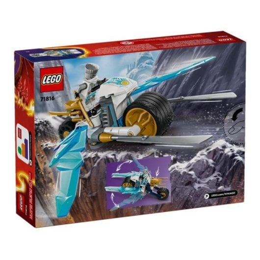 Conjunto de Scooter de Gelo LEGO Ninjago Zane 71816 com Suspensão Traseira e Minifigura Exclusiva