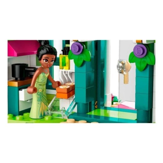 LEGO Disney Princess 43246 Bauset: 4 Gebäude, 4 Mini-Puppen, Tiana, Aurora, Cinderella, Arielle