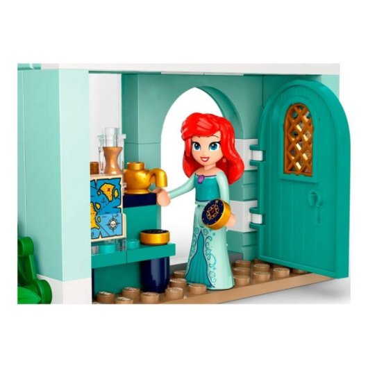 LEGO Disney Princess 43246 Bauset: 4 Gebäude, 4 Mini-Puppen, Tiana, Aurora, Cinderella, Arielle