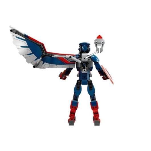 Figura de Construcción LEGO Marvel 76296 Capitán América Falcon Articulada 28cm + Accesorios