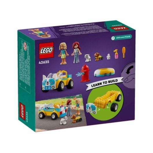 LEGO Friends 42635 Conjunto Móvel para Cuidados com Cães para 4+ Anos, Mini-Bonecas e Animais de Estimação