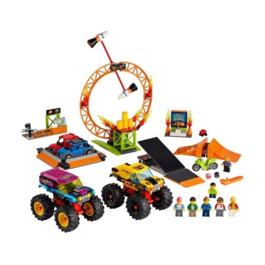LEGO City 60295 Stunt Show Arena Motor Circuit e Trucks Set