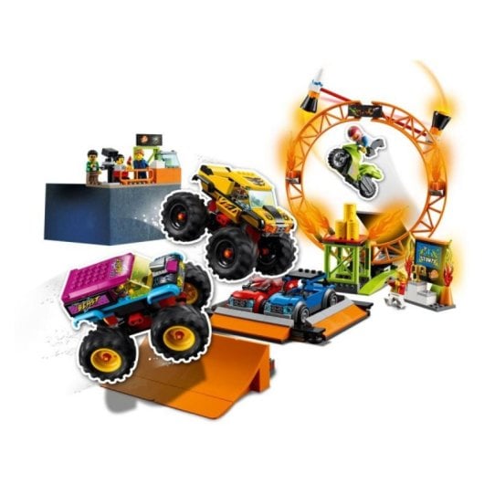 LEGO City 60295 Stunt Show Arena Motor Circuit e Trucks Set