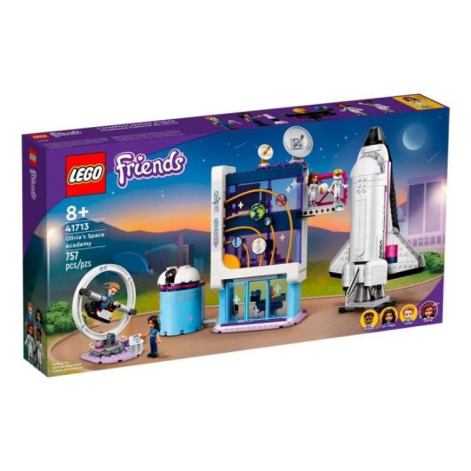 Set LEGO La Academia Espacial de Olivia 41713 Academia, Transbordador y Observatorio STEM