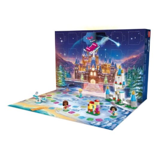 Calendrier de l'Avent LEGO Disney 43253 Microfigures Elsa Tiana Ariel Vaiana Mirabelle et surprises exclusives