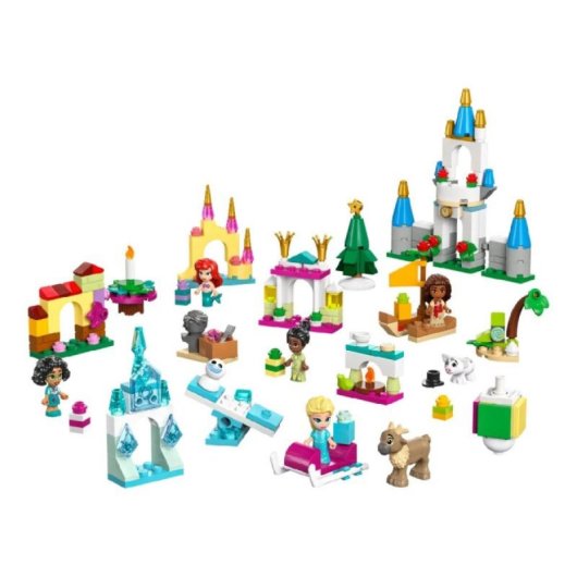 Calendrier de l'Avent LEGO Disney 43253 Microfigures Elsa Tiana Ariel Vaiana Mirabelle et surprises exclusives