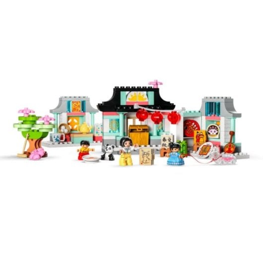 Conjunto de Construção LEGO DUPLO 10411: Aprenda sobre a Cultura Chinesa com Figuras e Cenas Tradicionais