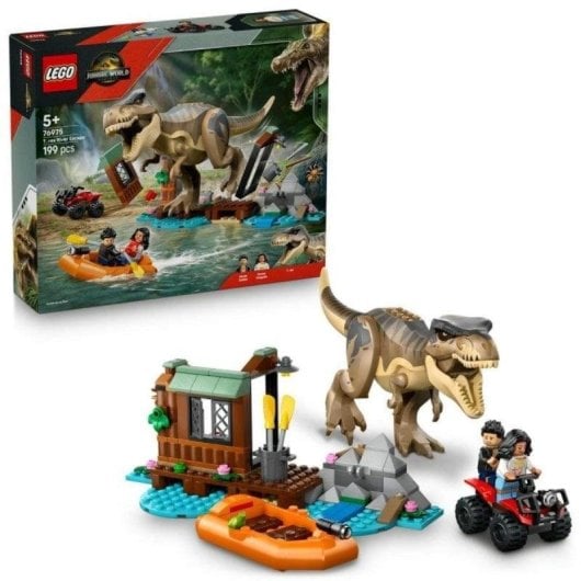 LEGO Jurassic World Huida por el Río und T. rex 76975 199 Teile