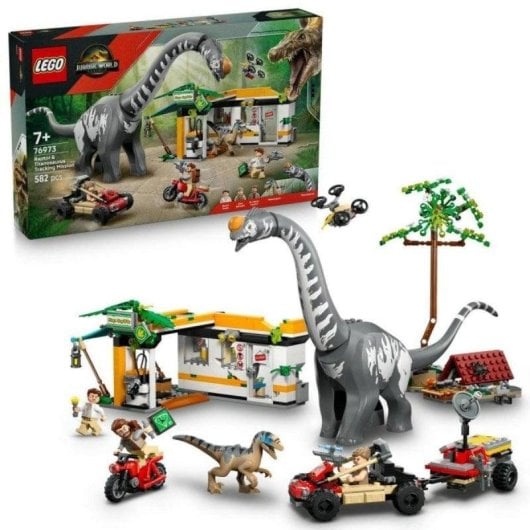 LEGO Jurassic World Mission Raptor und Titanosaurus 76973 582 Teile