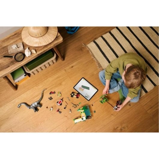 Set LEGO Jurassic World 76973 Misión de Seguimiento Raptor y Titanosaurus 582 Piezas