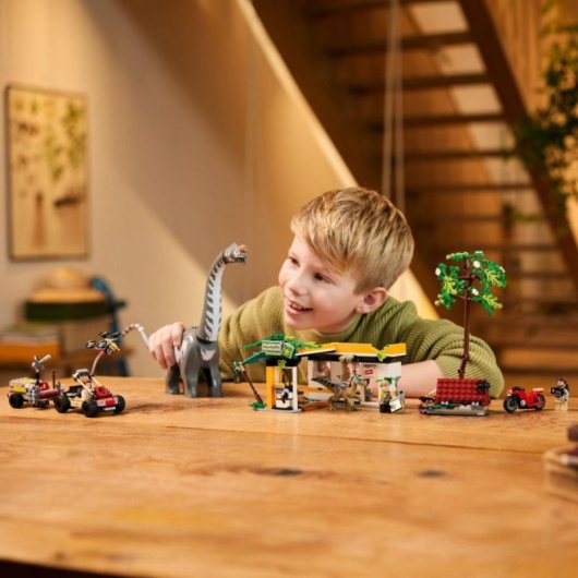 Set LEGO Jurassic World 76973 Misión de Seguimiento Raptor y Titanosaurus 582 Piezas