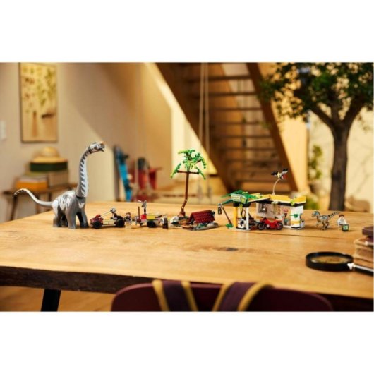 Set LEGO Jurassic World 76973 Misión de Seguimiento Raptor y Titanosaurus 582 Piezas