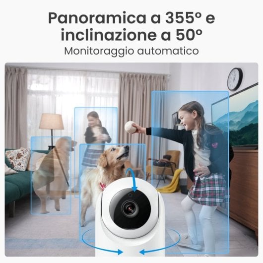 Cámara IP WiFi Reolink E321 3MP Super HD Giro 355° Inclinación 50° Visión Nocturna