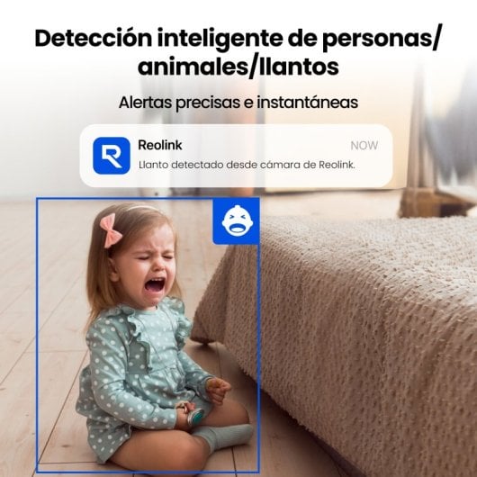 Cámara IP WiFi Reolink E321 3MP Super HD Giro 355° Inclinación 50° Visión Nocturna