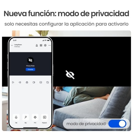 Cámara IP WiFi Reolink E321 3MP Super HD Giro 355° Inclinación 50° Visión Nocturna