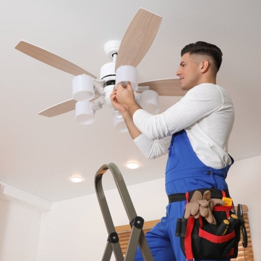 Instalación de ventilador de techo