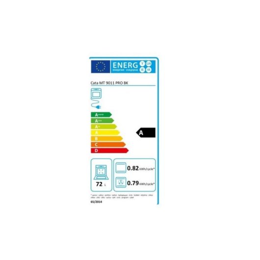 Horno Eléctrico CATA MT 9011 PRO BK 70L Negro Multifunción 14 programas TFT AquaSmart