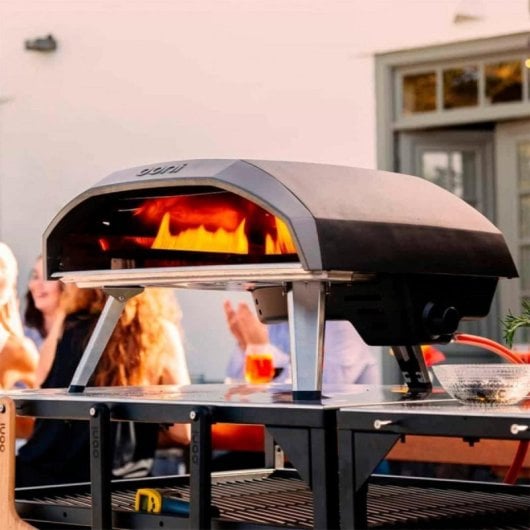 Horno Ooni Koda 16 Gas Negro piedra cordierita, llama en L, pizzas 16”, exterior 500?°C