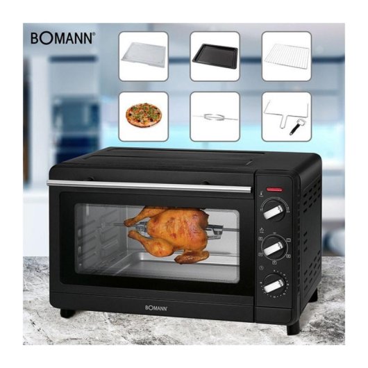 Cheminée électrique Bomann MBG 6023 CB 30L Noir Indépendante Ventilation 900-1850W