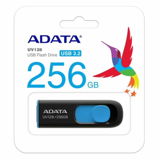 Clé USB ADATA UV128 256 Go USB Type A 3.2 Gen 1 100 Mo/s sans capuchon