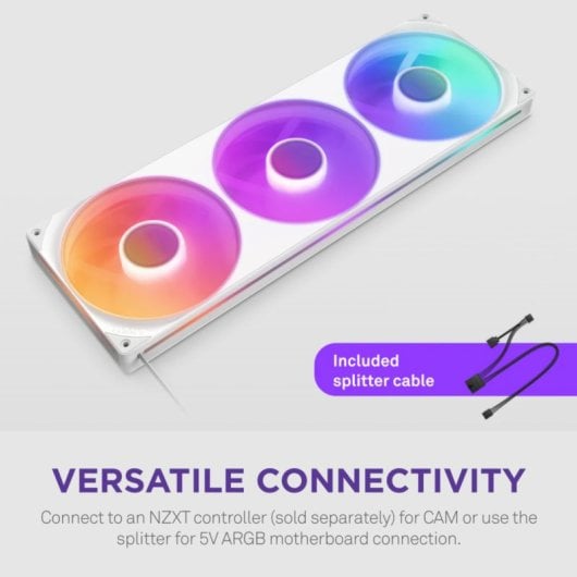 Ventilador Nzxt F420rgb Core Fan Single Frame Blanco