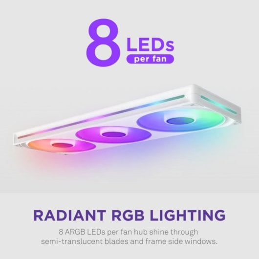 Ventilador Nzxt F420rgb Core Fan Single Frame Blanco