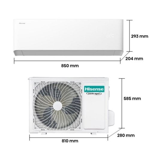 Aire acondicionado Hisense HB35XU0A inverter 3.500 frigorías R-32 bajo consumo silencioso