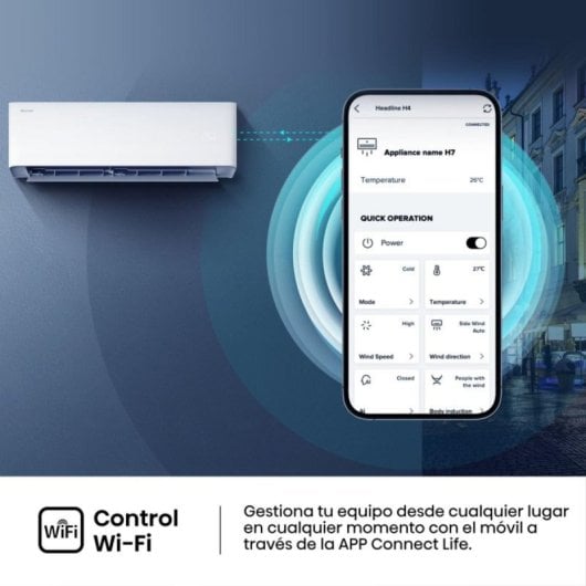 Aire acondicionado Hisense HB35XU0A inverter 3.500 frigorías R-32 bajo consumo silencioso