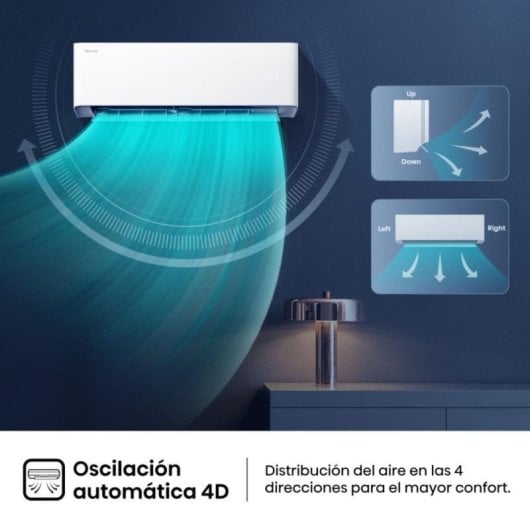 Aire acondicionado Hisense HB35XU0A inverter 3.500 frigorías R-32 bajo consumo silencioso