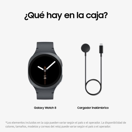 Samsung Galaxy Watch 8 Bluetooth 44 mm avec Galaxy AI Gris foncé