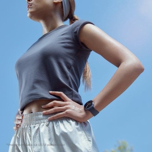 Samsung Galaxy Watch8 Bluetooth GPS NFC 44mm Super AMOLED Prata Correa Branca M Resistente à Água 5ATM+IP68